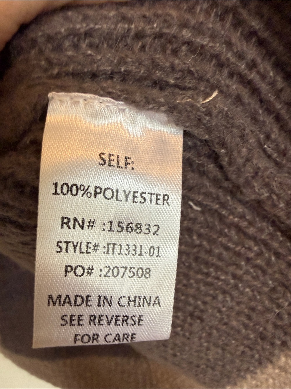 BiBi Patchwork Knit Sweater in Cream and Charcoal colors. - Picture 6 of 13